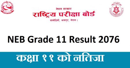 NEB Grade 11 Result 2076