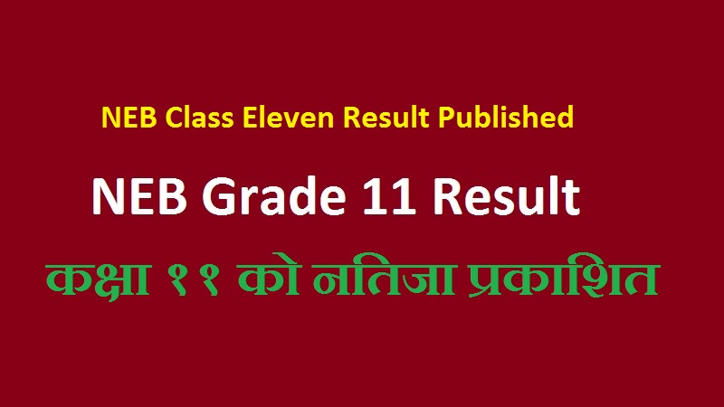 NEB Class Eleven Result Published