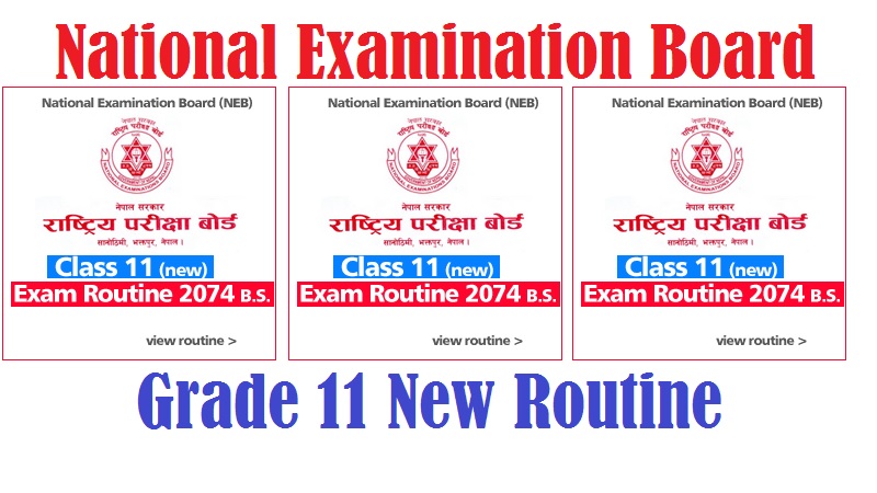 National Examination Board Grade 11 Routine - GBS NOTE