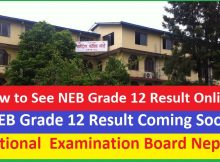 NEB Grade 12 Result Online