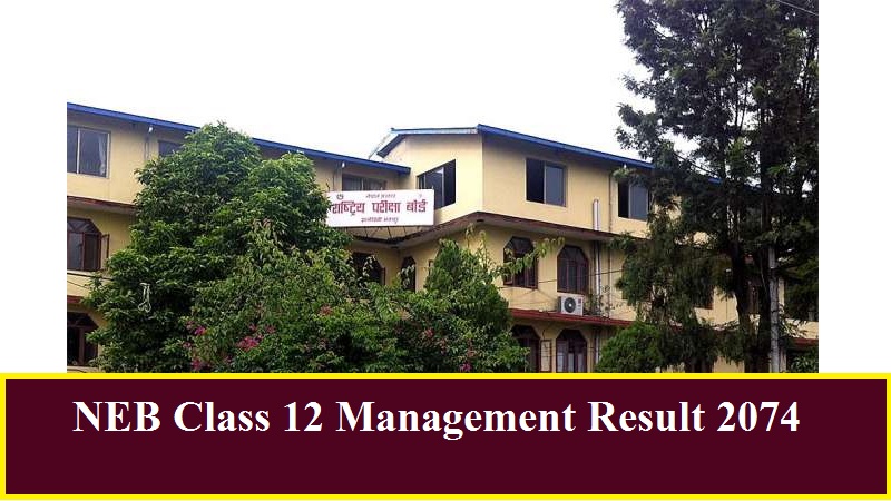 NEB Class 12 Management Result 2074