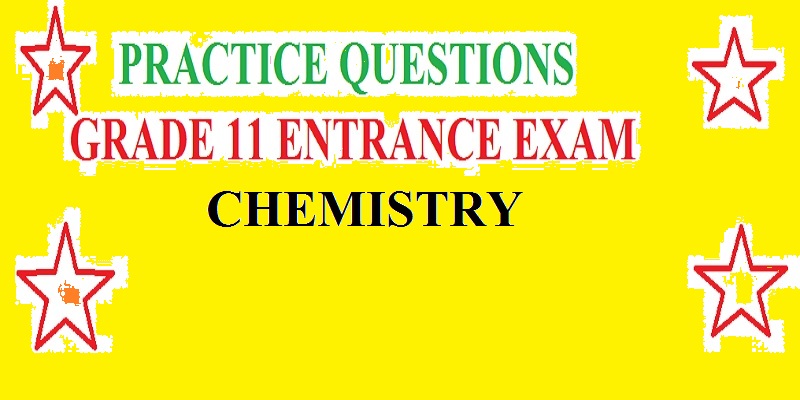 chemistry entrance questions