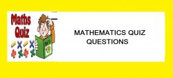 mathematics quiz questions