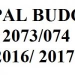 Budget Nepal 2016/ 2017