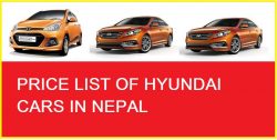 hyundai cars Nepal price list
