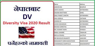 Diversity Visa 2020 Result