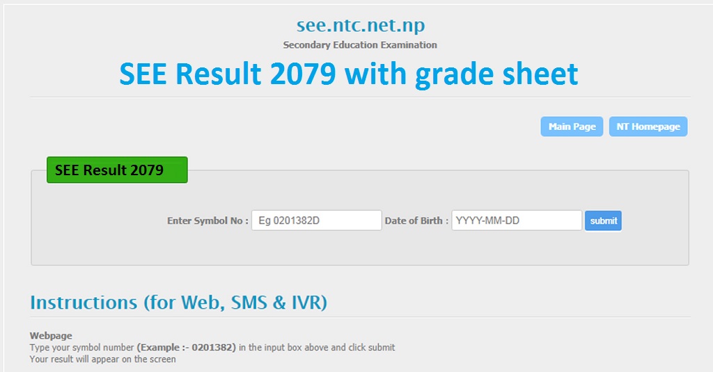 SEE Results 2079 with grade sheet    