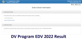 DV Program EDV 2022 Result