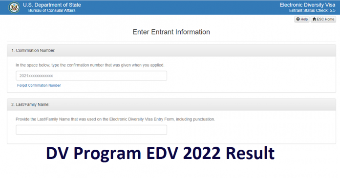DV Program EDV 2022 Result