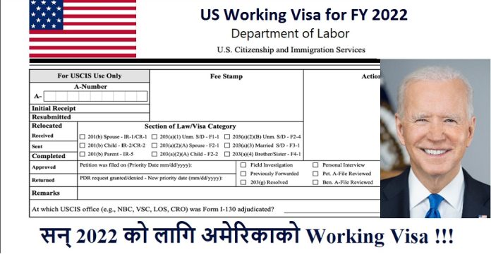 US Working Visa for FY 2022