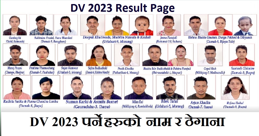 DV 2023 Result Page Archives