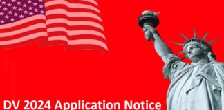 DV 2024 Application Notice