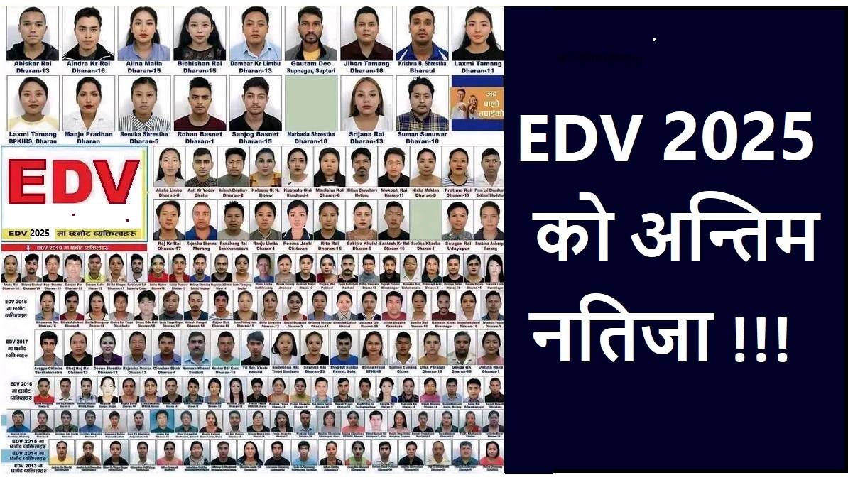 EDV Result 2025 with Name List