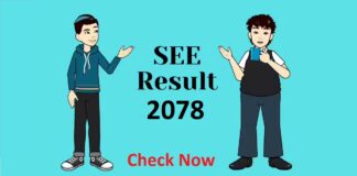 SEE Exam 2078 Online Result with Grade Sheet