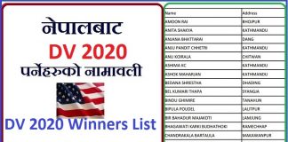 DV 2020 Winners List