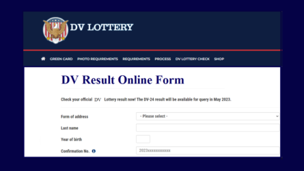 DV Result Online Form