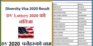 Diversity Visa 2020 Result