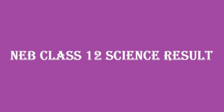 NEB Class 12 Science Result