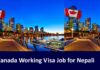 Canada Working Visa Job for Nepali