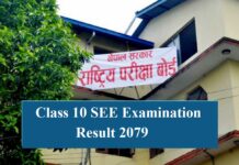 Class 10 SEE Examination Result 2079