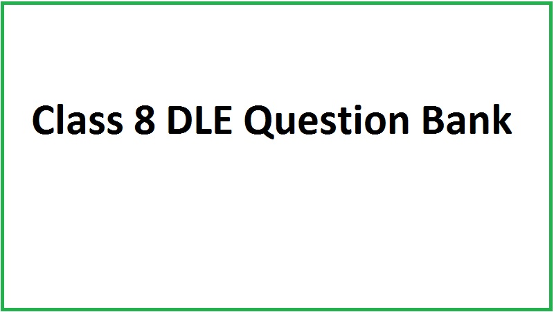 Class 8 DLE Question Bank