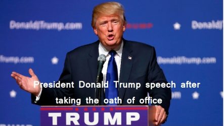 President Donald Trump speech