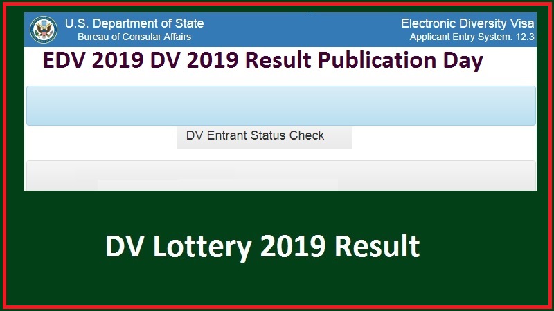 EDV 2019 DV 2019 Result Publication Day