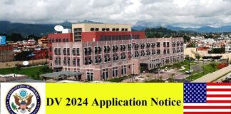 DV 2024 Application Notice