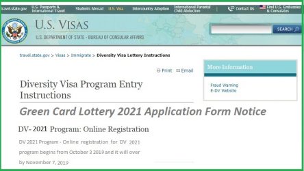 Green Card Lottery 2021