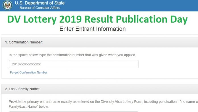 DV Lottery 2019 Result Publication Day