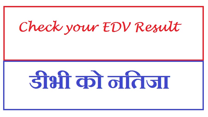 edv 2020 result date