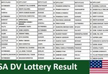 USA DV Lottery Result