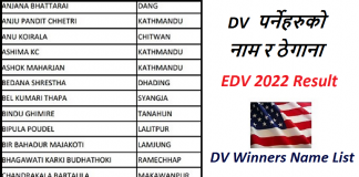 May 2021 EDV 2022 Result Date