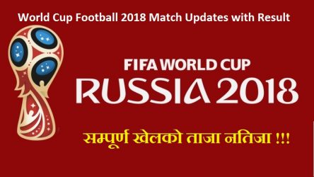 World Cup Football 2018 Match Updates