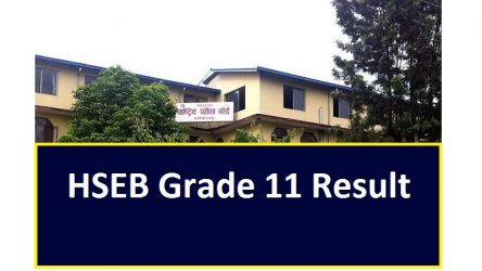 HSEB Grade 11 Result