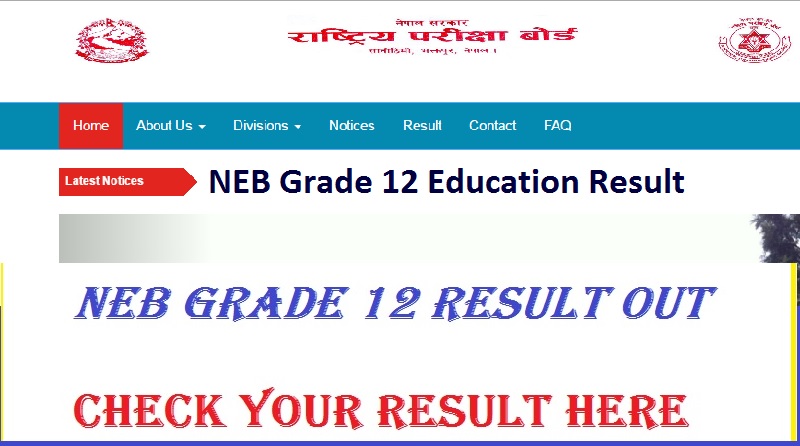 NEB Grade 12 Education Result