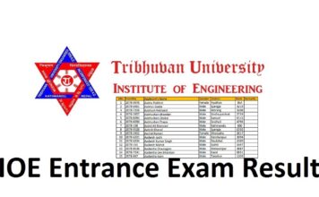 IOE Entrance Exam Result