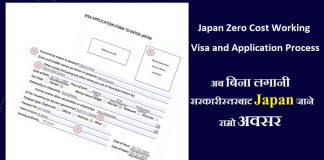 Japan Zero Cost Working Visa