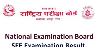 National Examination Board SEE Examination Result