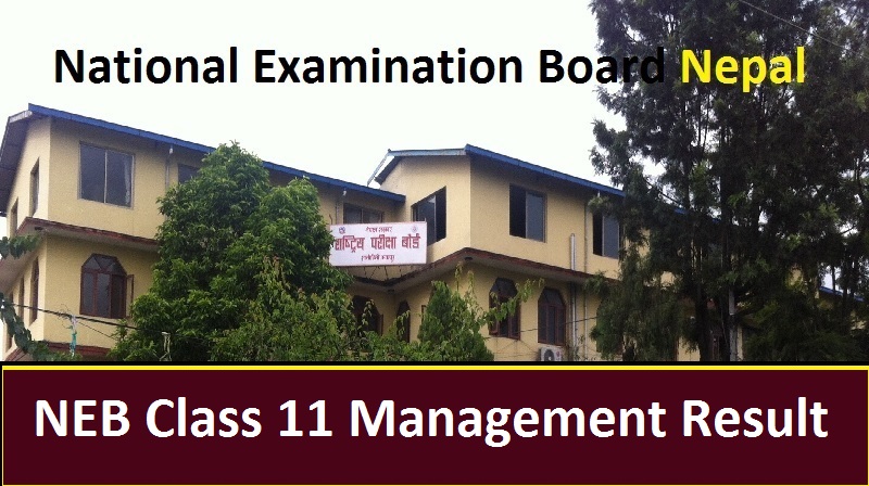 NEB Class 11 Management Result