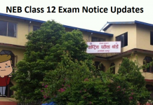 NEB Class 12 Exam Notice Updates