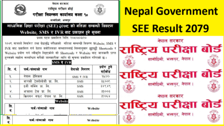 Nepal Government SEE Result 2079