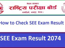 see exam result 2073