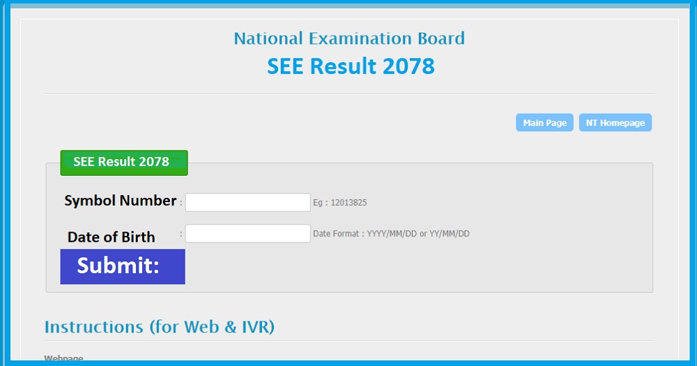 SEE Result 2078 with Mark Sheet 