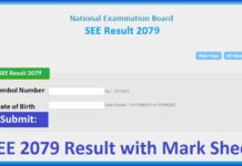 SEE 2079 Result with Mark Sheet