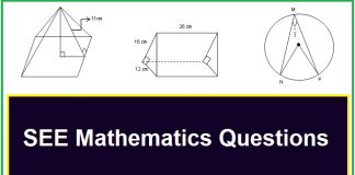SEE Mathematics Questions
