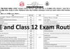 SEE and Class 12 Exam Routine