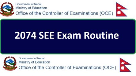 2074 SEE Exam Routine