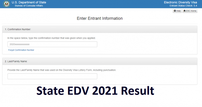 State EDV 2021 Result