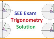 SEE Trigonometry Solution